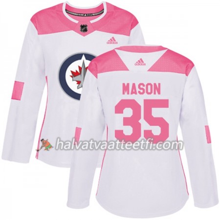 Naisten NHL Winnipeg Jets Pelipaita Steve Mason 35 Adidas 2017-2018 Valkoinen Vaaleanpunainen Fashion Authentic Naisten NHL Winnipeg Jets Pelipaita Steve Mason 35 Adidas 2017-2018 Valkoinen Vaaleanpunainen Fashion Authentic